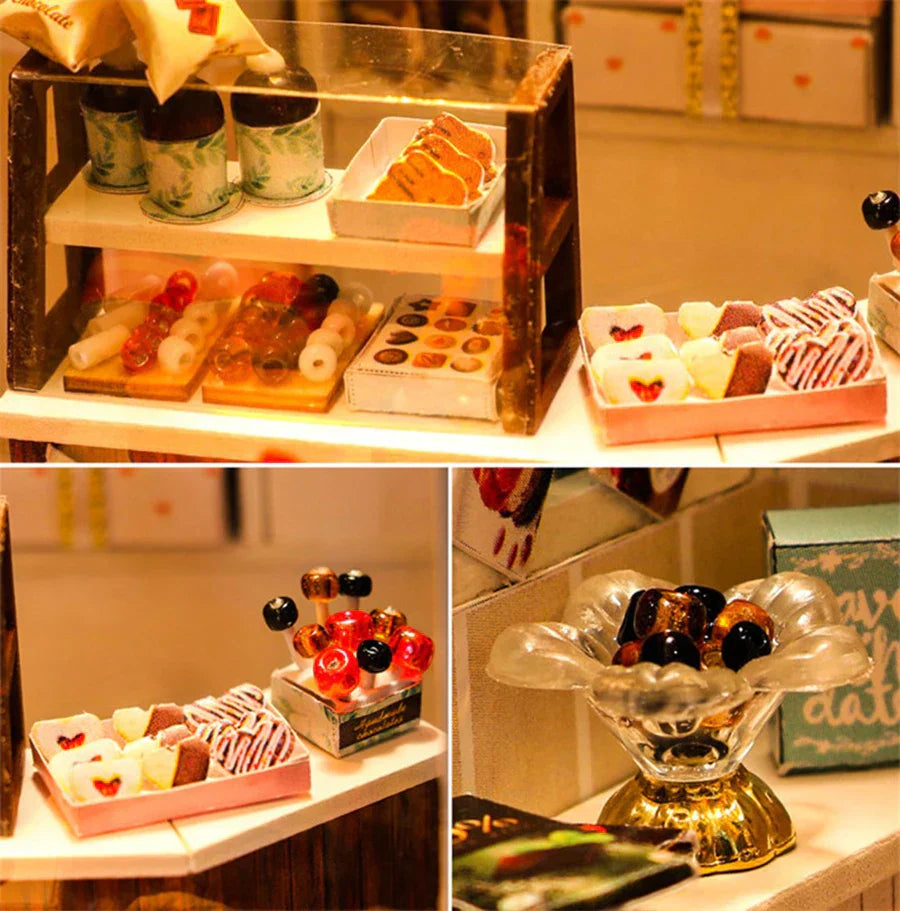 DIY 3D Shop Puzzle Mini House Assembly Kit