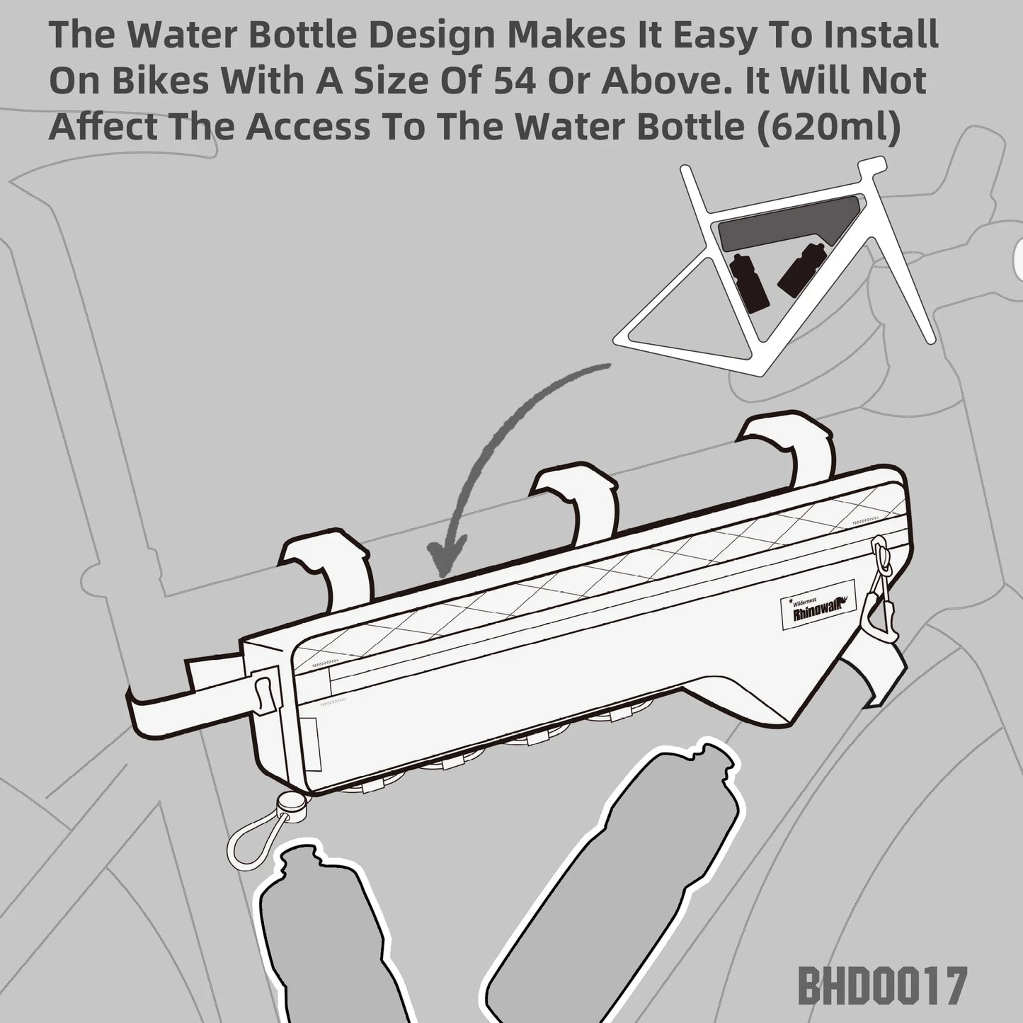 2.4L Water-Resistant Triangle Frame Bag Crossbeam Pouch Yellow