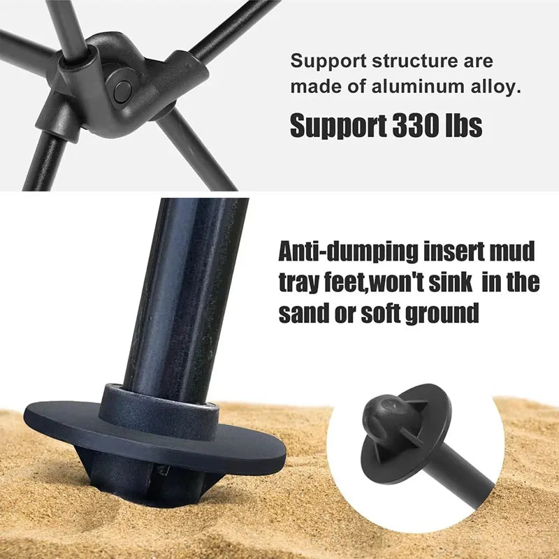 Ultra-Light Camping Chair Beige