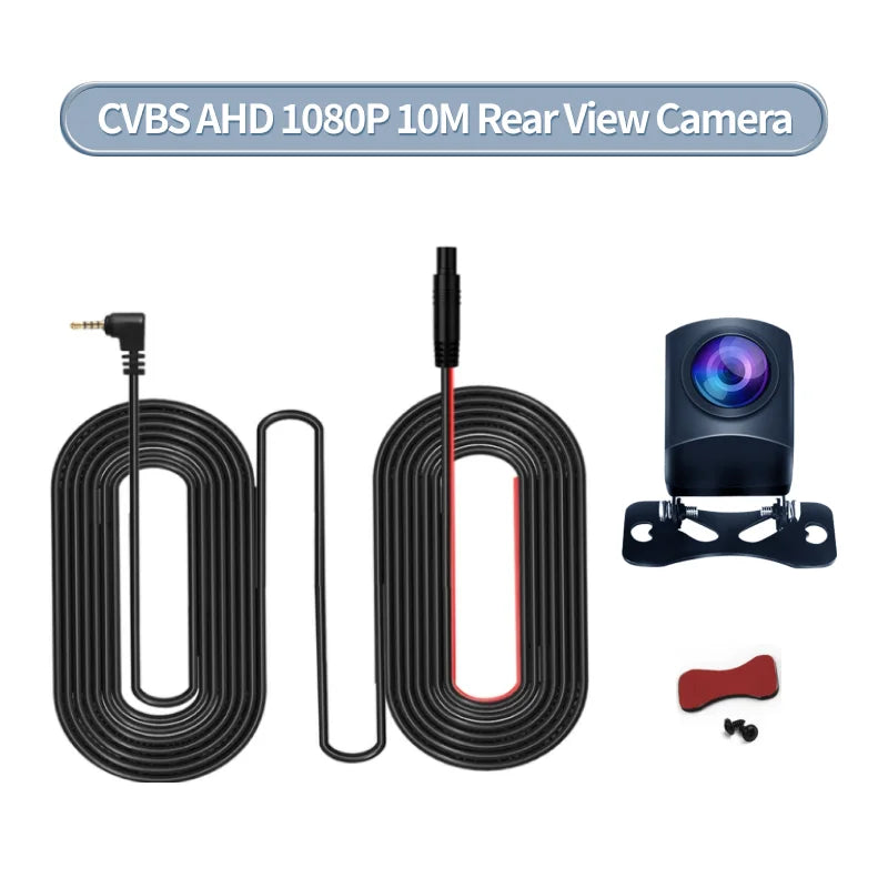 Universal 1080P Rear View Camera AHD 4 Pin 2.5mm HD Black