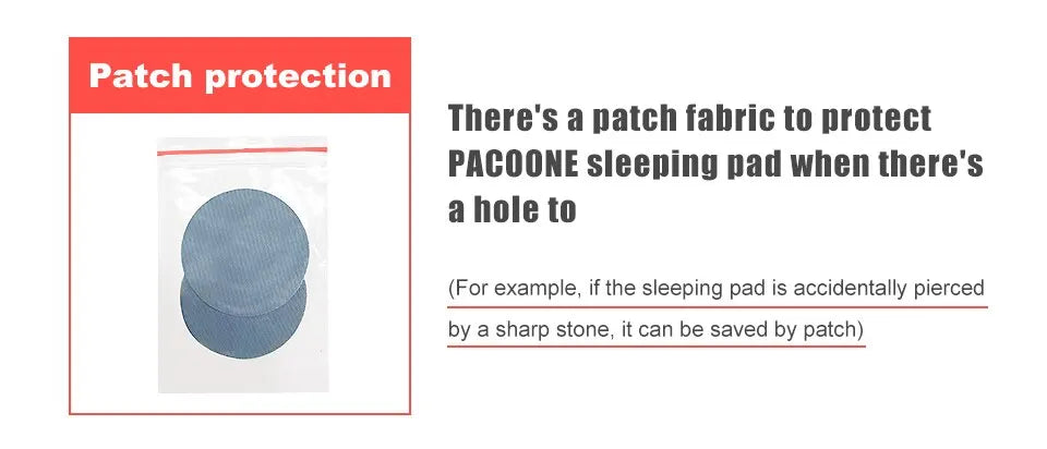 Ultralight Camping Inflatable Mattress with Built-In Pump and Pillows