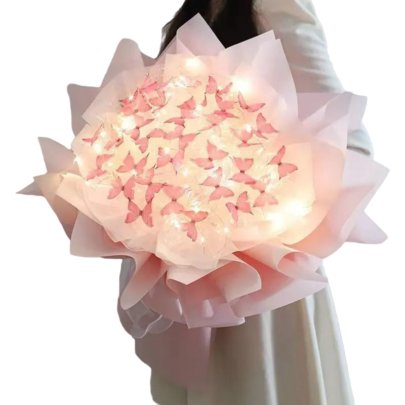 Enchanting DIY Butterfly Bouquet with Light String | Handmade Craft Kit