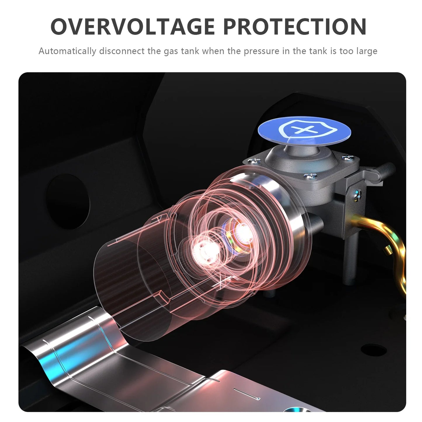 3500W Portable Butane Gas Stove Black