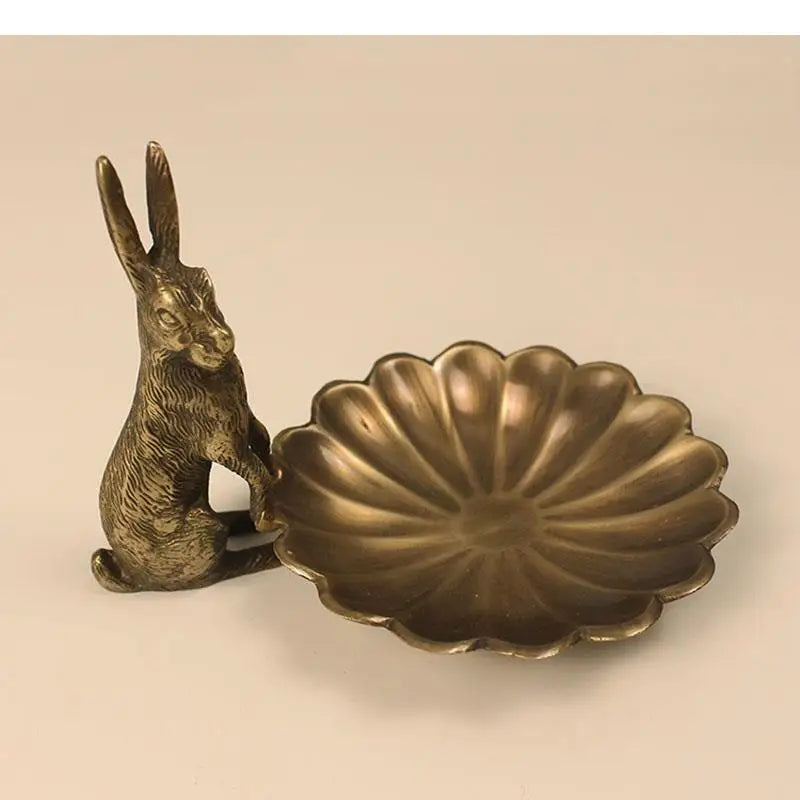 Whimsical Rabbit Brass Ornaments: Artistic Charm for Home Decor"