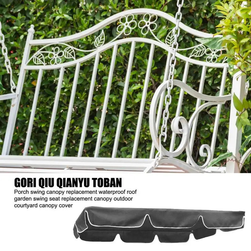 Outdoor Swing Chair Hammock Canopy - Waterproof Roof Canopy Replacement with UV Protection