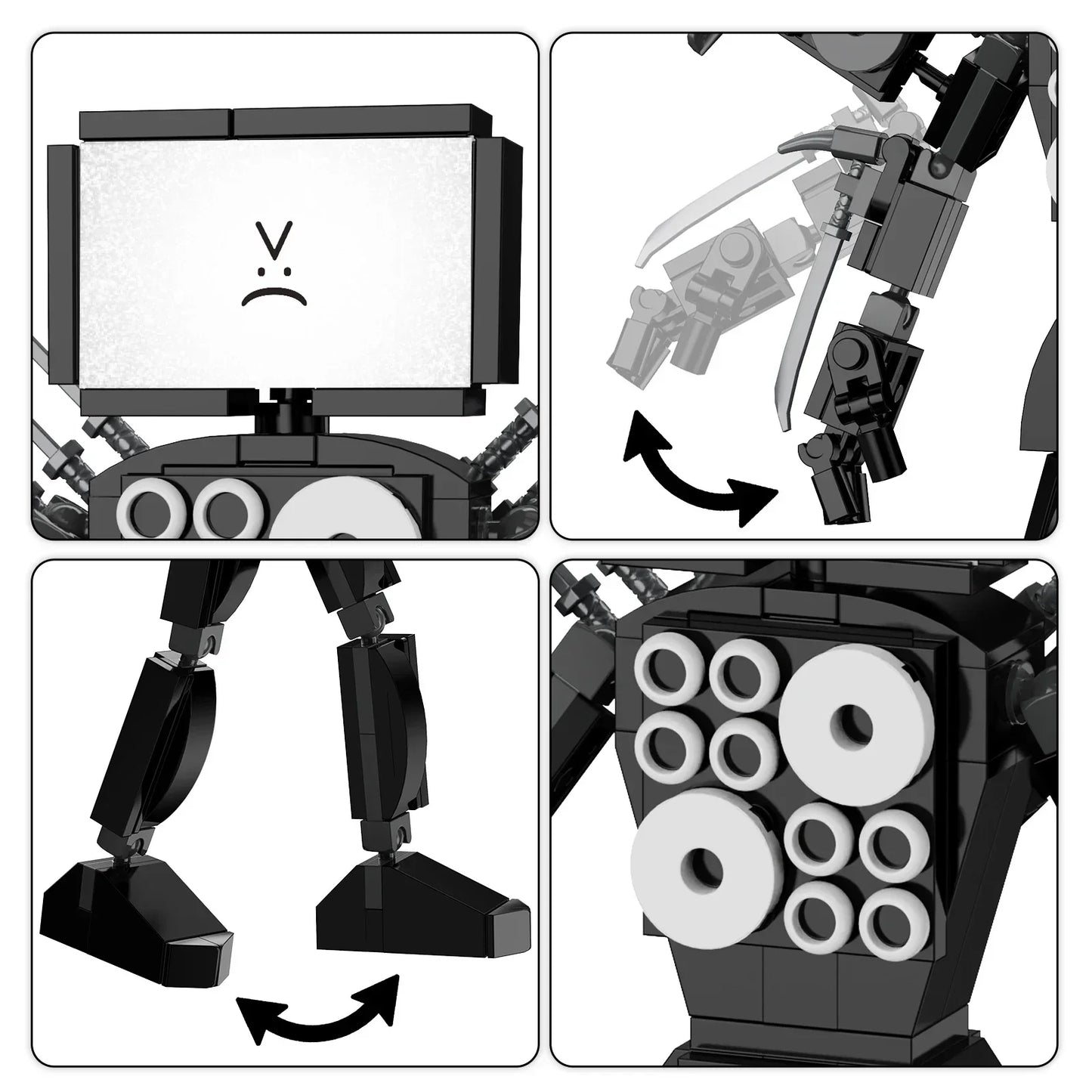 199pcs Titan Robot 2 in 1 Building Blocks