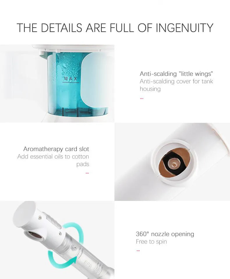 Portable Facial Steamer- Face Mist Spray, Professional Ionic Technology