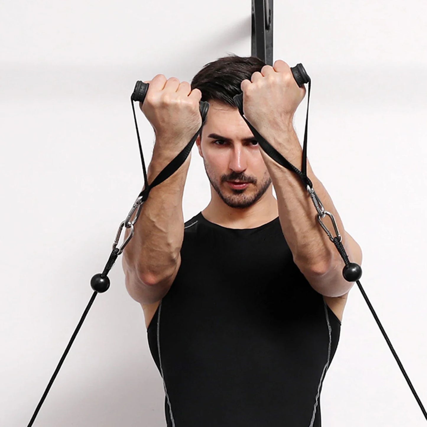 Tricep Rope Pulldown Attachment Black