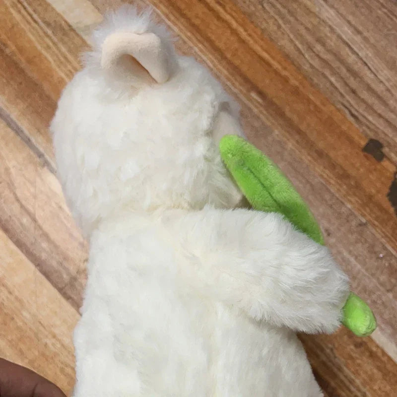 Kawaii White Sheep Lamb Plush with Tulip Flower