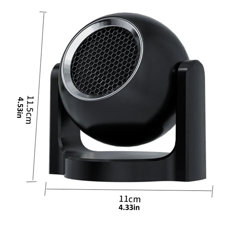 12V 120W Portable Car Heater Defroster Fan Black