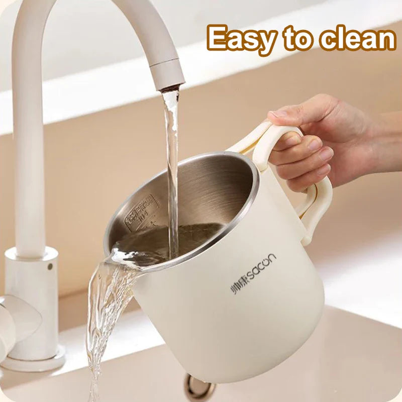 3-in-1 Portable Foldable Electric Cooker Mini Rice Cooker White