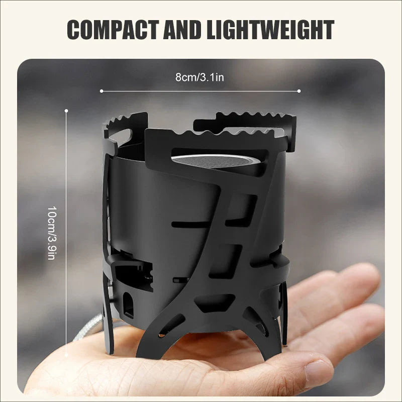 2600W Infrared Camping Stove Black