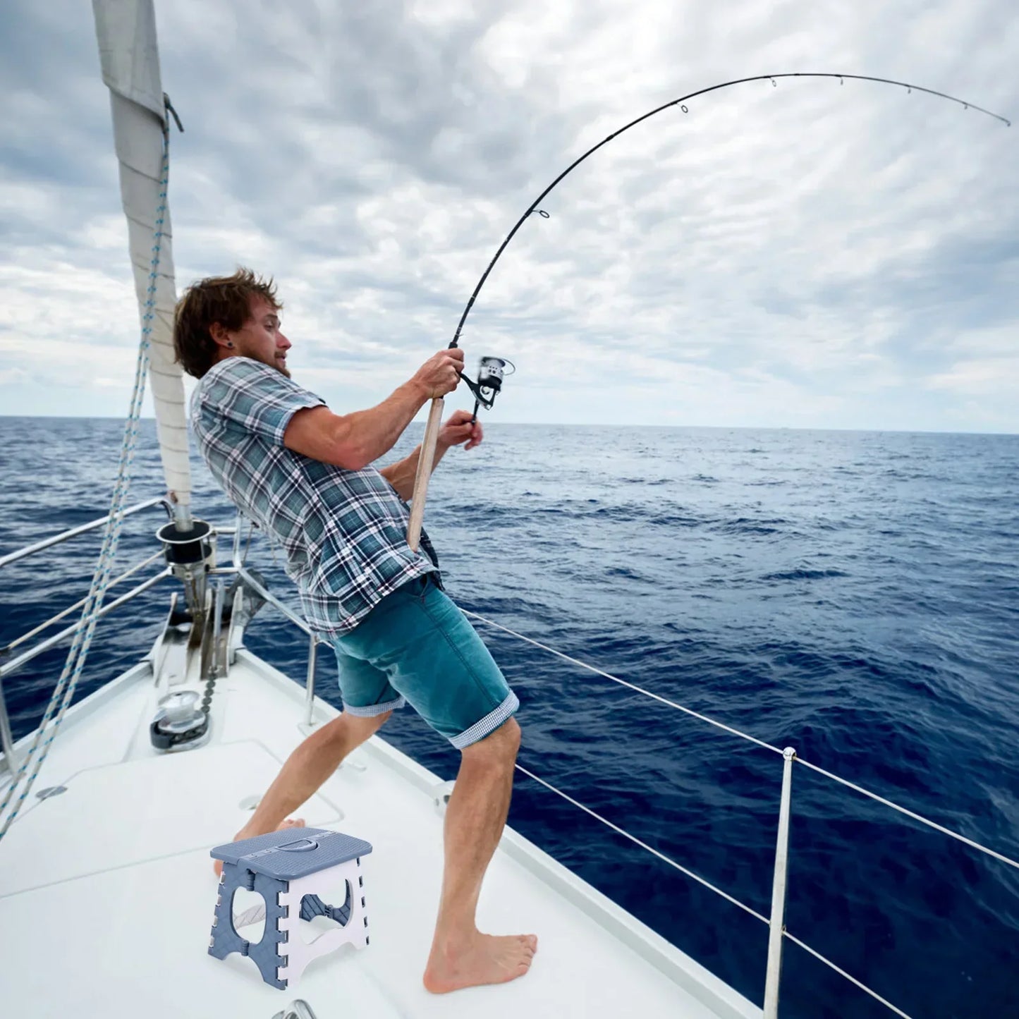 Stool Step Folding Kitchen Plastic