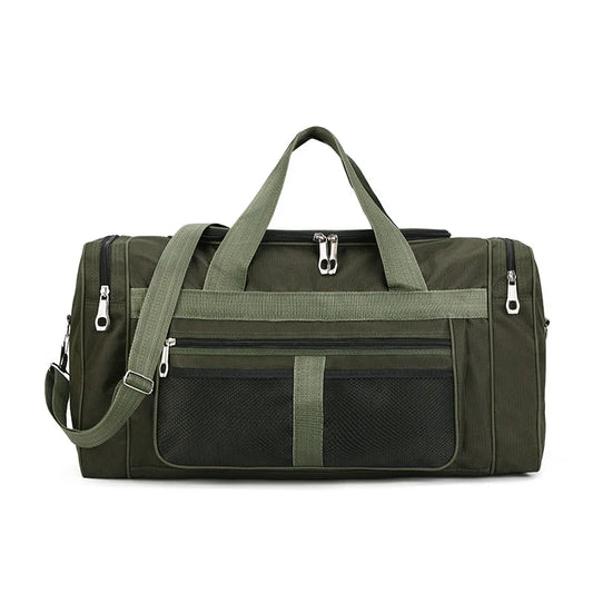 Travel Duffel Nylon Bag for Men and Women (Green)