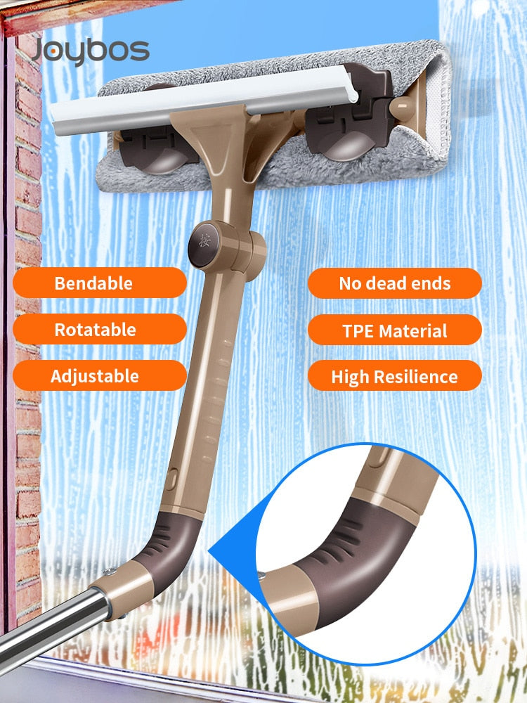 Cleaning Tool Double-sided Telescopic Rod Window Cleaner Mop