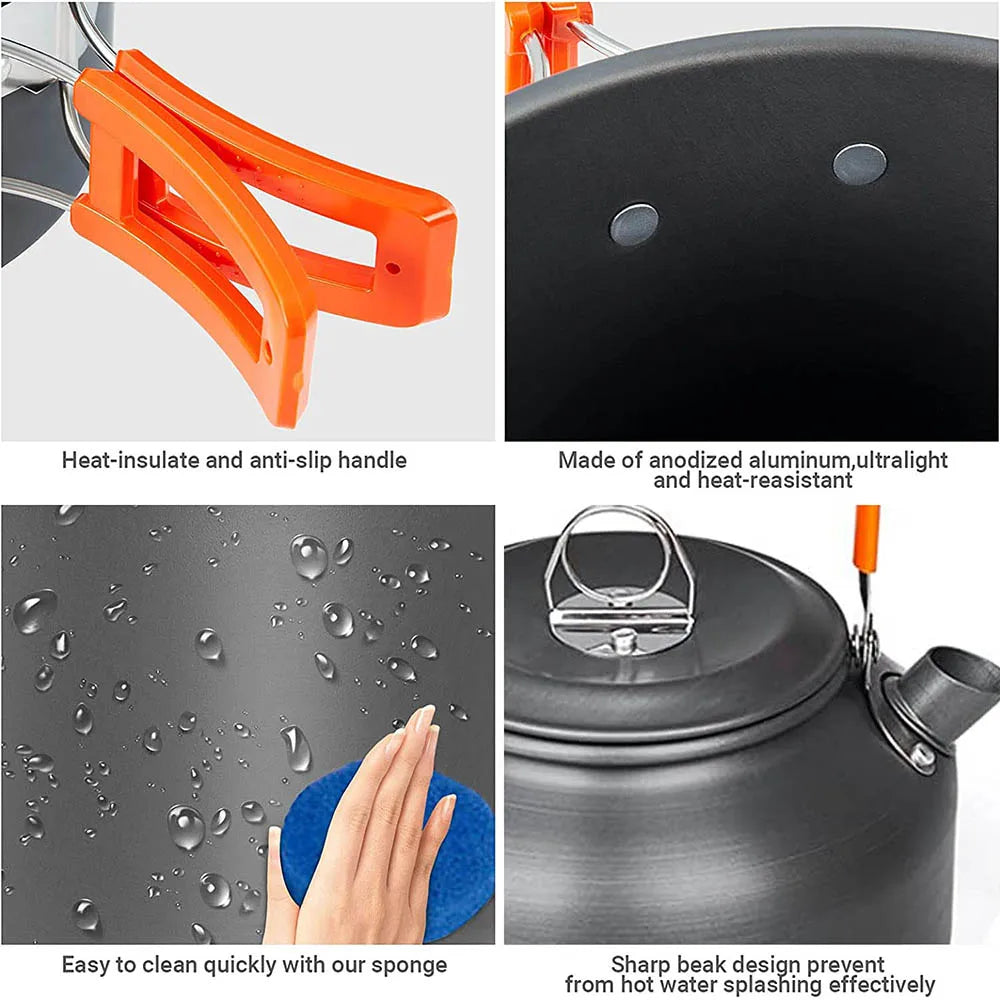 11-Piece Camping Cookware Cooking Set