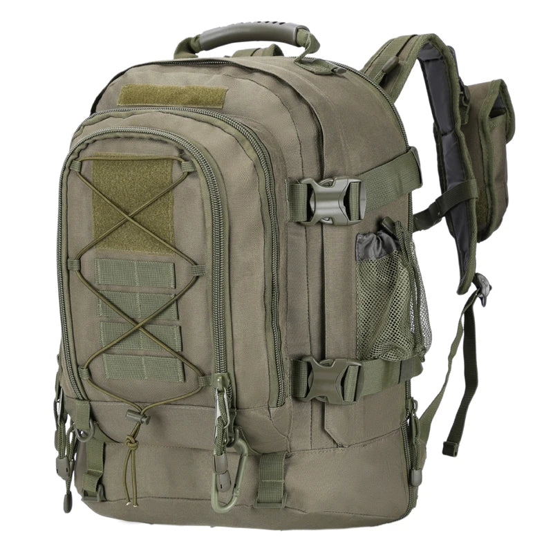 60L Expandable Tactical Backpack Molle Green