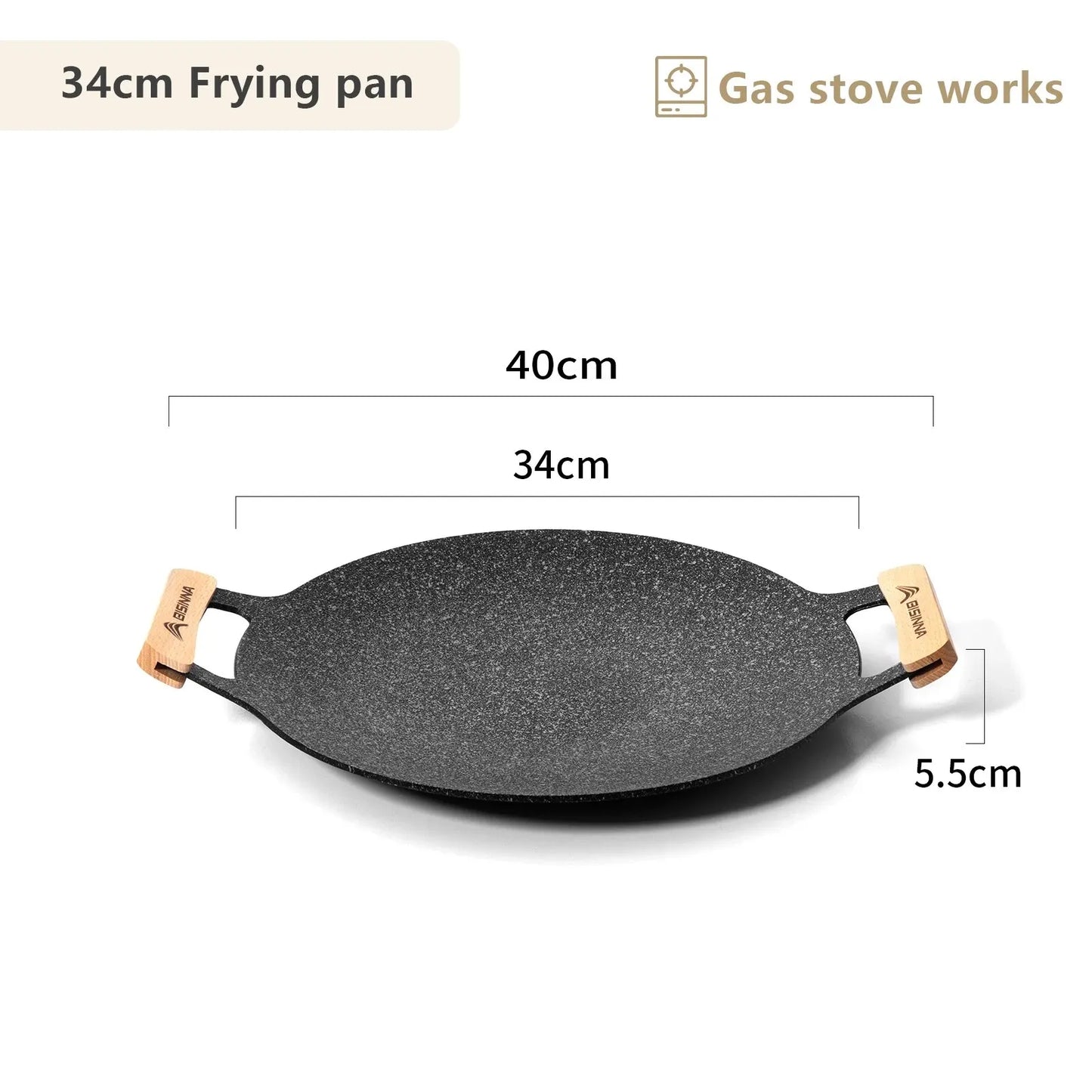 Outdoor BBQ Grill Pan Non-Stick Black