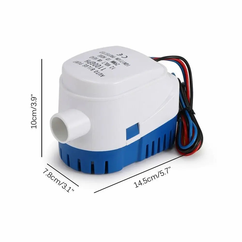 12V Automatic Submersible Bilge Pump