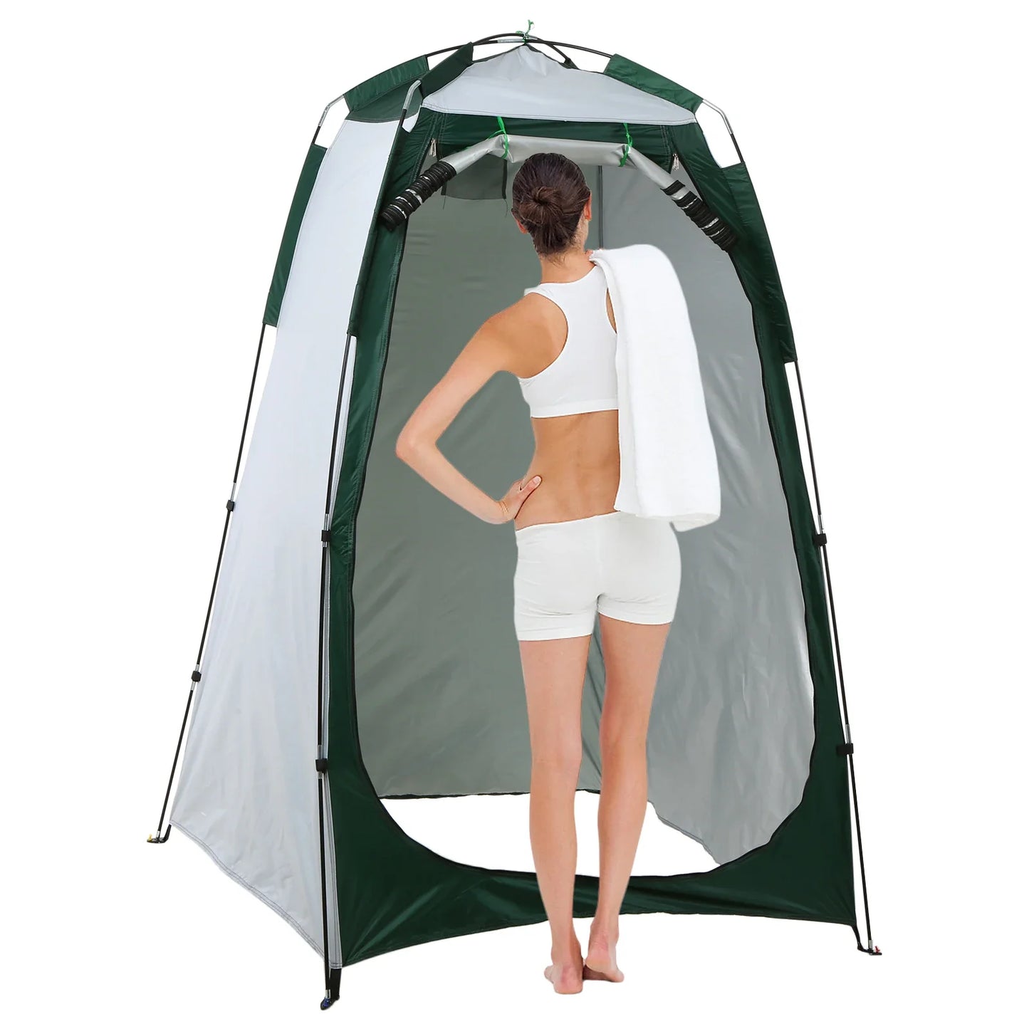 Outdoor Privacy Tent Shower, Toilet And Changing Shelter Green