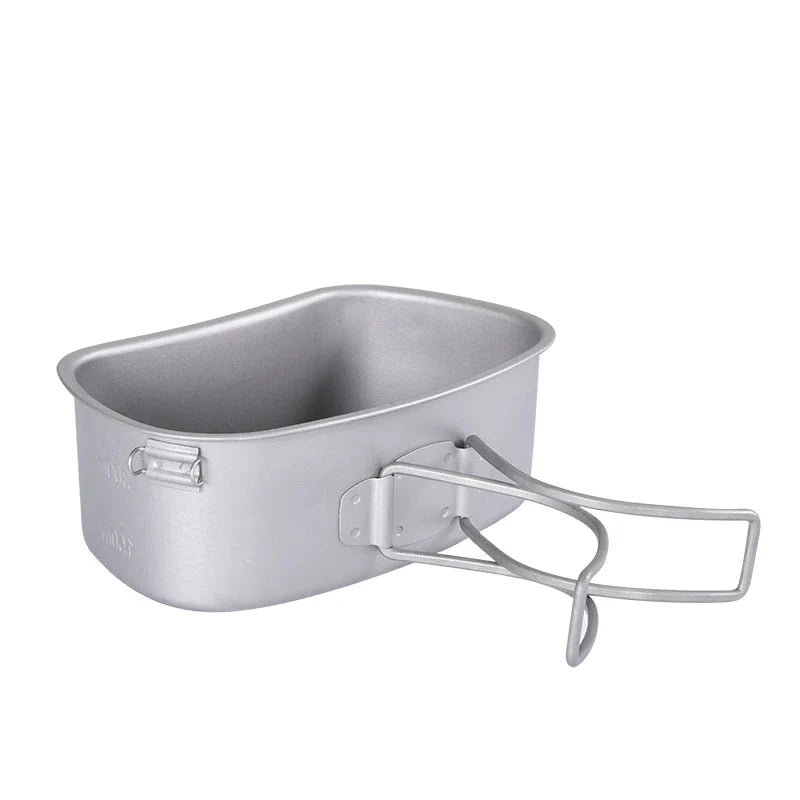 Titanium Camping Cooking Mess Set Grey