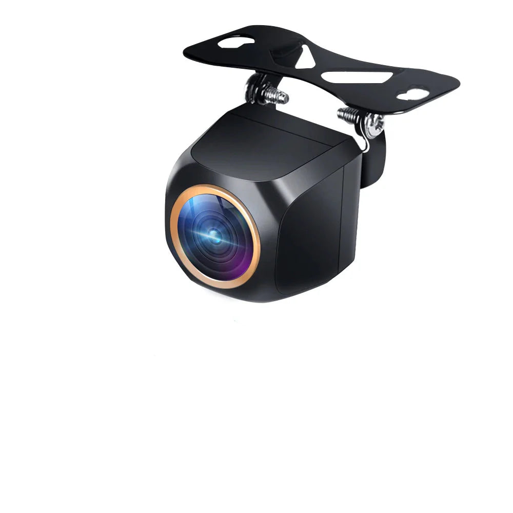 AHD 2K Car Rear View Camera Fisheye Golden Lens Black
