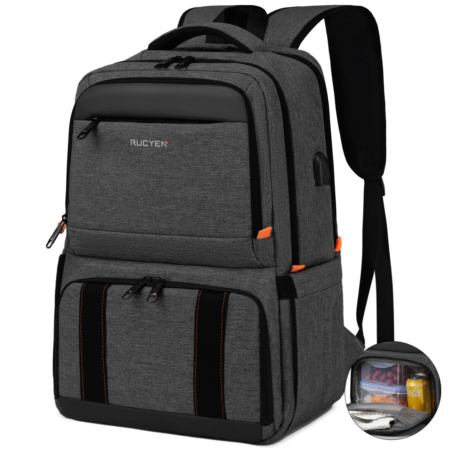 Waterproof Insulated Cooler Backpack Black