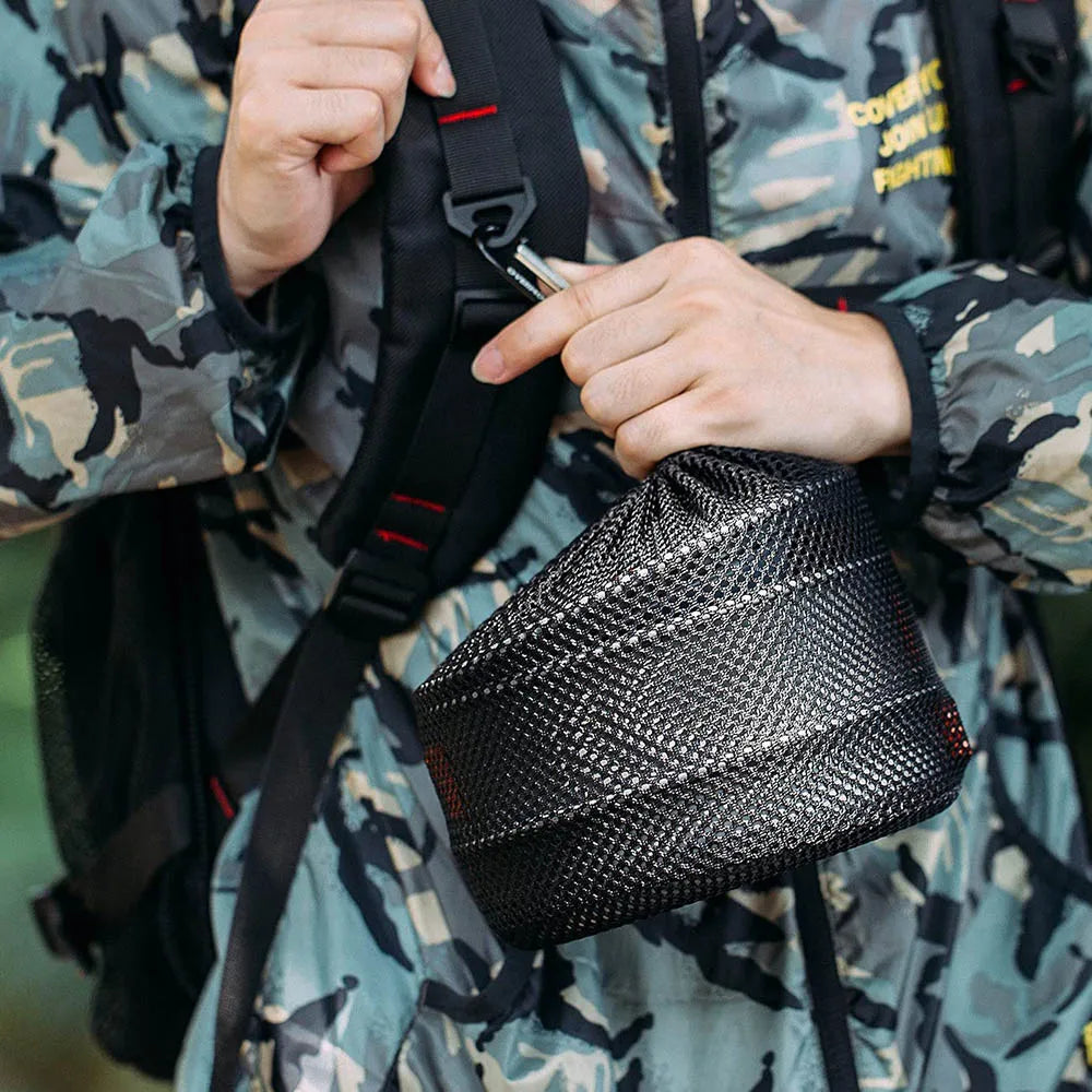 Aluminum Outdoor Camping Cookware Set Lightweight Cookset Grey