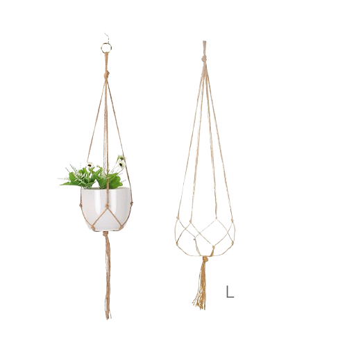 Hanging Plant Handmade Macrame Plant Hanger Flower Pot Planter Hanger Wall Decor Courtyard Garden Hanging Planter Hanging Basket