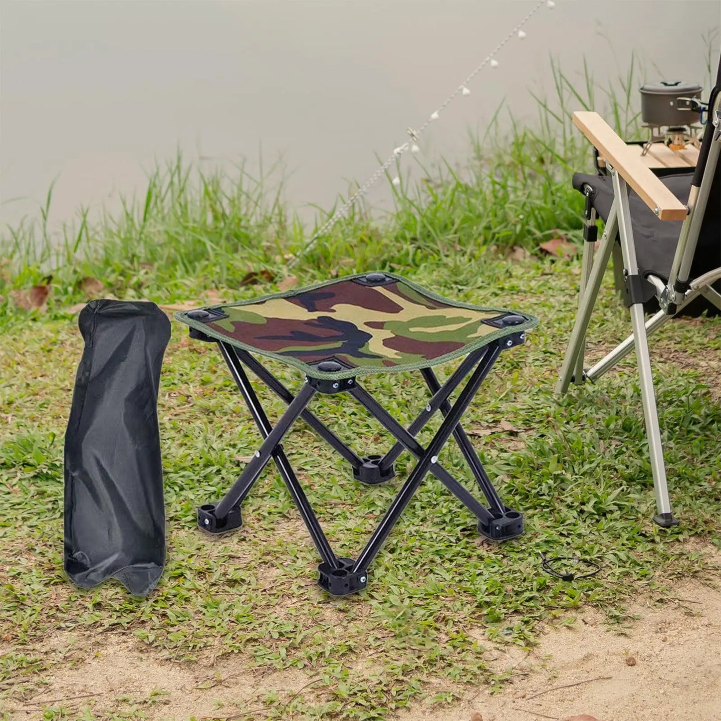 Foldable Camping Stool – Lightweight Portable Footstool