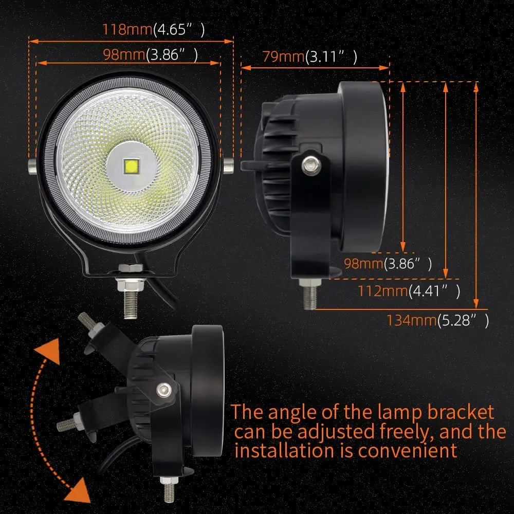 LED Work Light – Offroad Round Spotlights for Car
