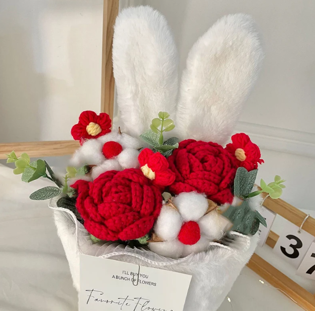 Cute Crochet Flowers Bouquet