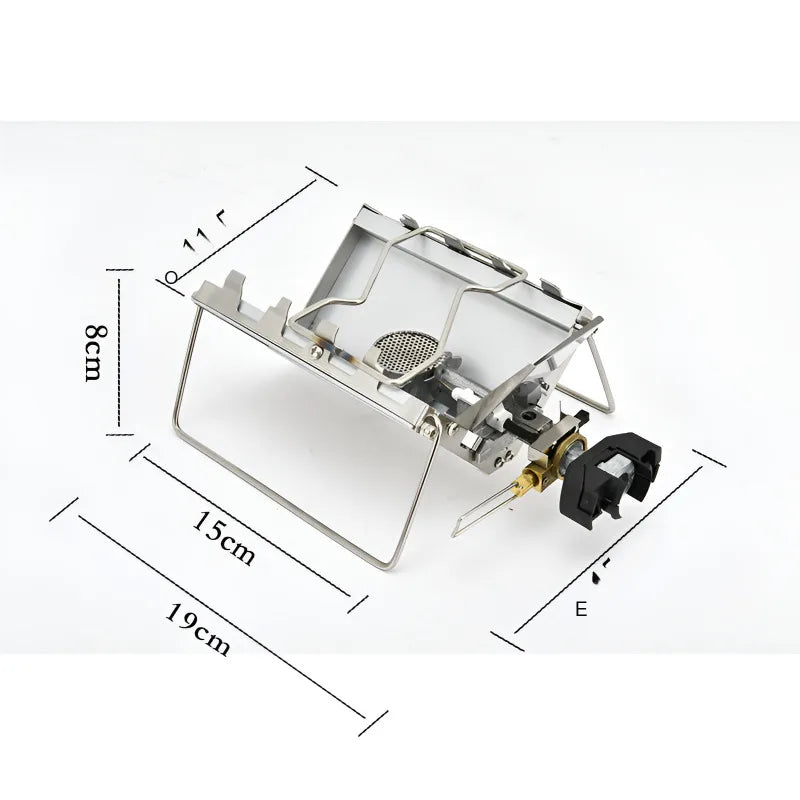 Camping Foldable Cartridge Stove Silver