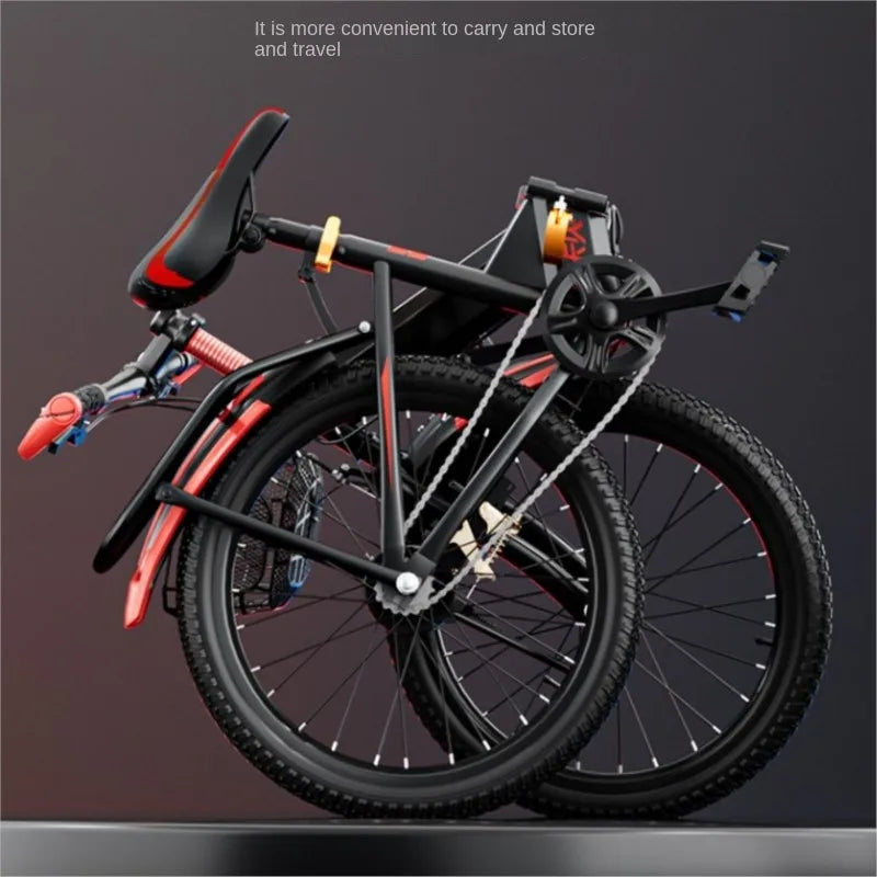 Teens' Aluminum Folding Bike with Variable Speed