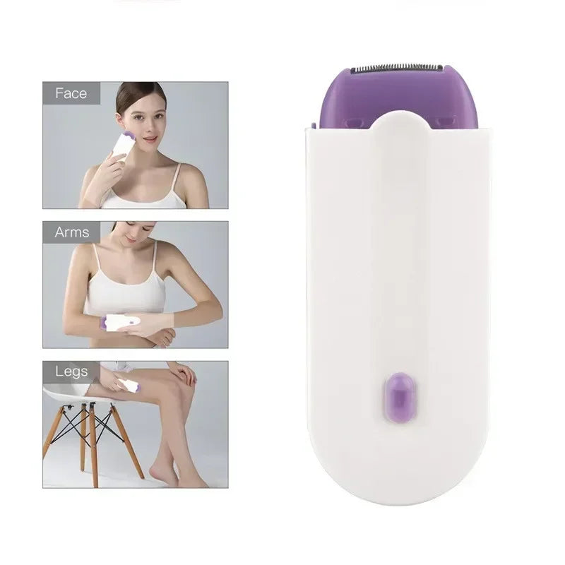 Painless Hair Removal Kit Women Electric Shaver White