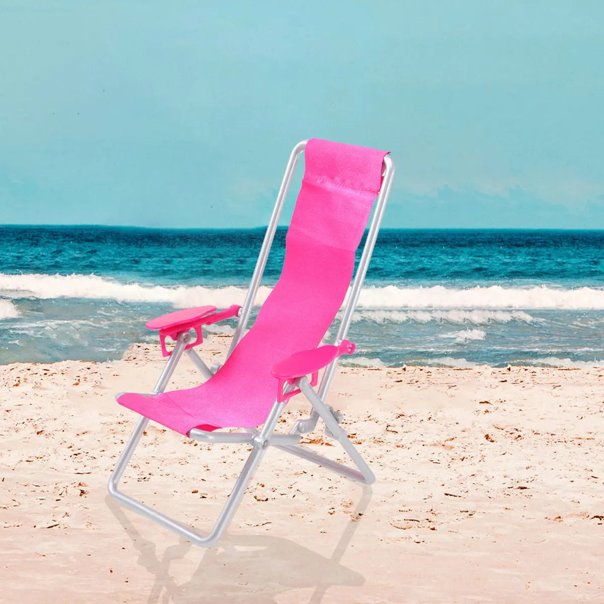 2pcs Mini Beach Chair Folding Deck