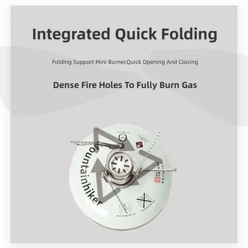 Mini Camping Gas Stove 2500W Silver