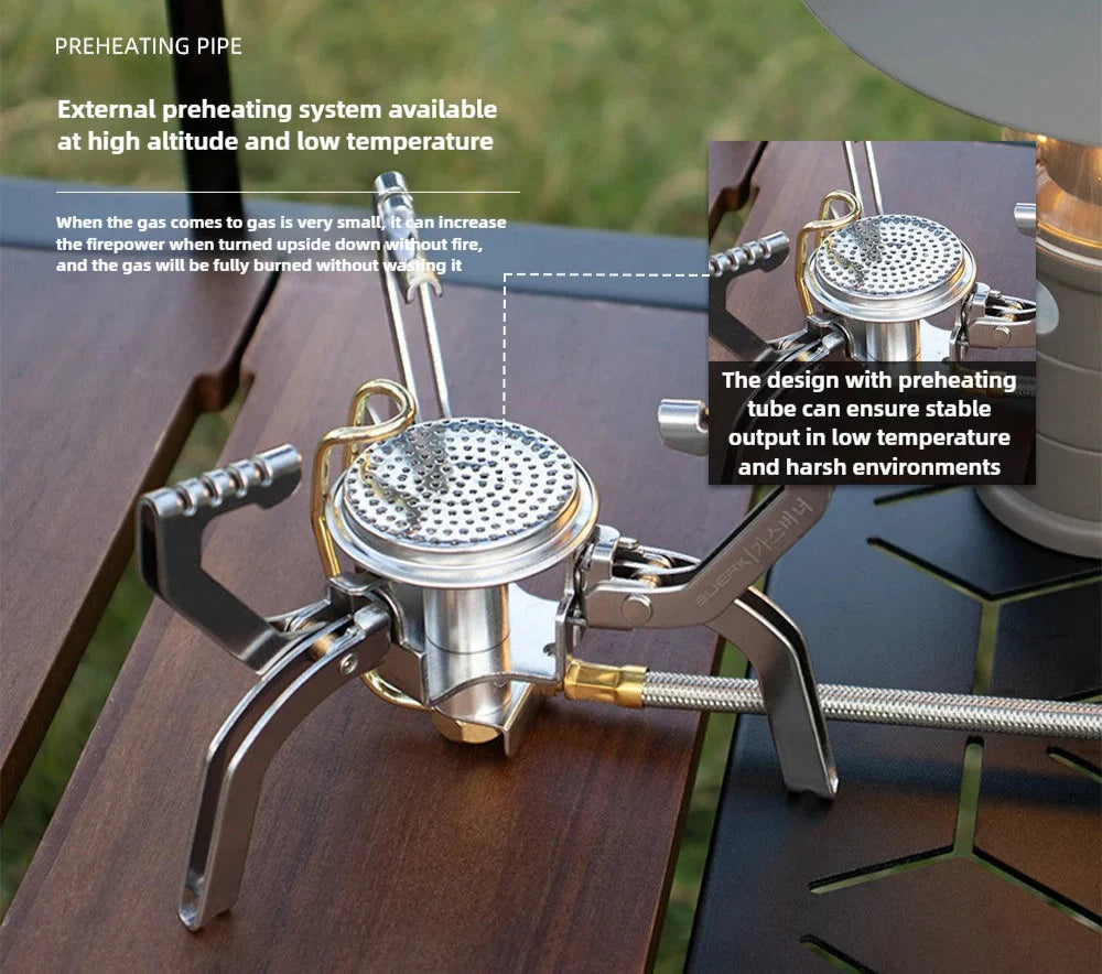 4800W Windproof Pocket Stove Silver