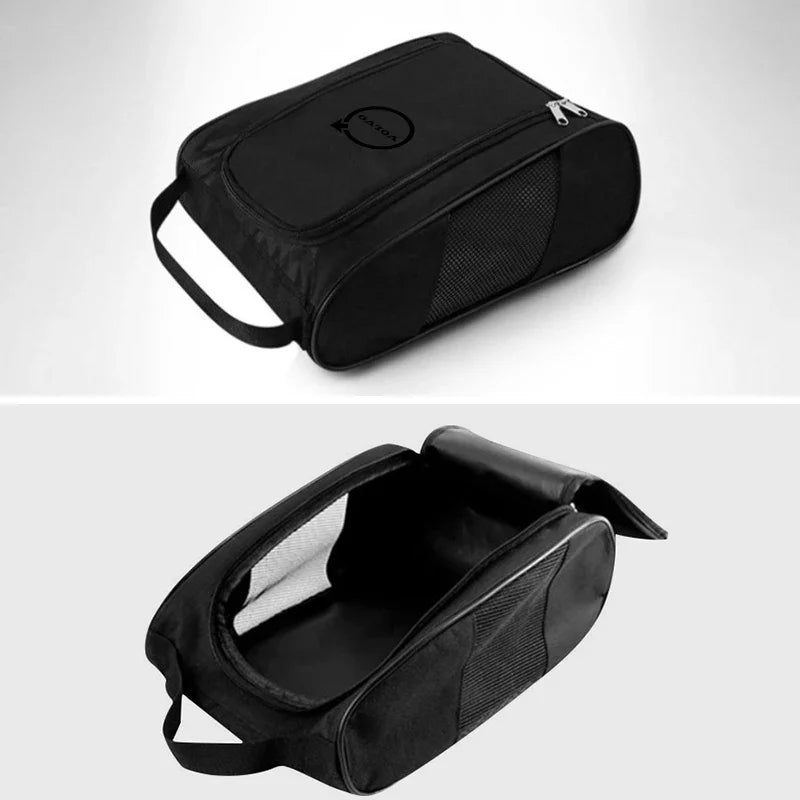 Car Sneakers Storage Bag–Dustproof Travel Shoe Pouch Black