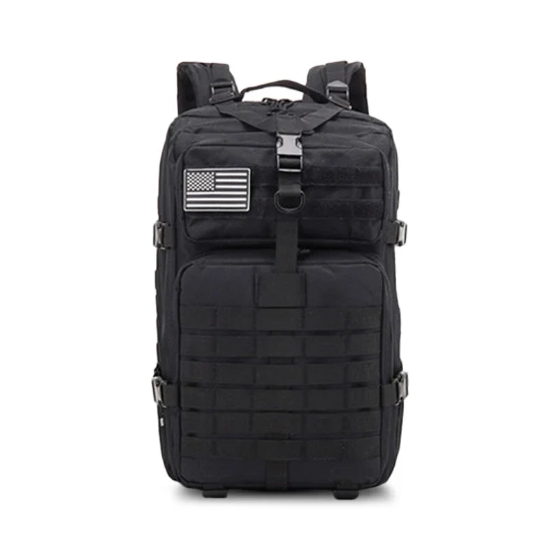 45L Tactical Assault Backpack – Waterproof Outdoor Rucksack Black