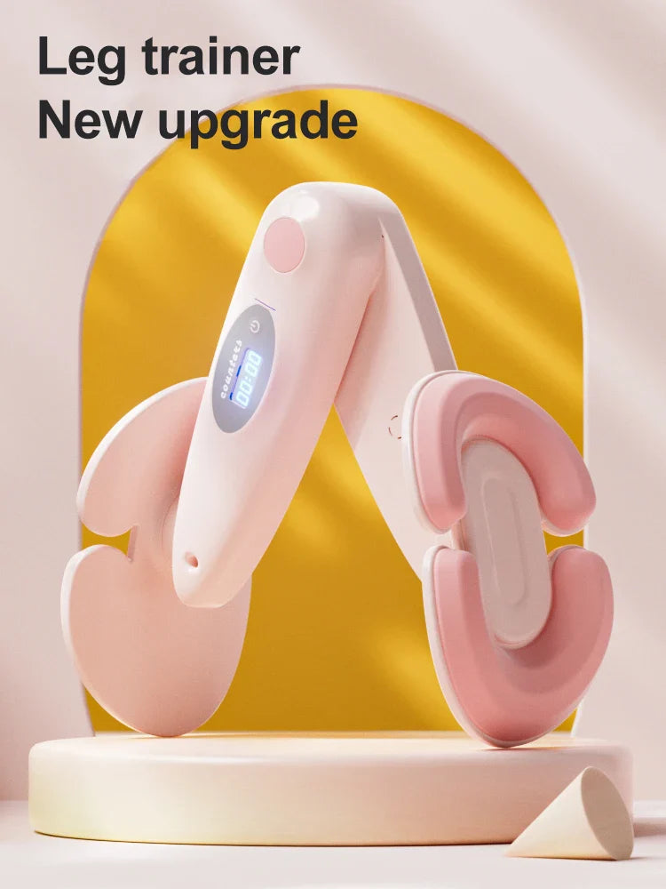 LED Counting Pelvic Floor Leg Clamp Trainer Pink