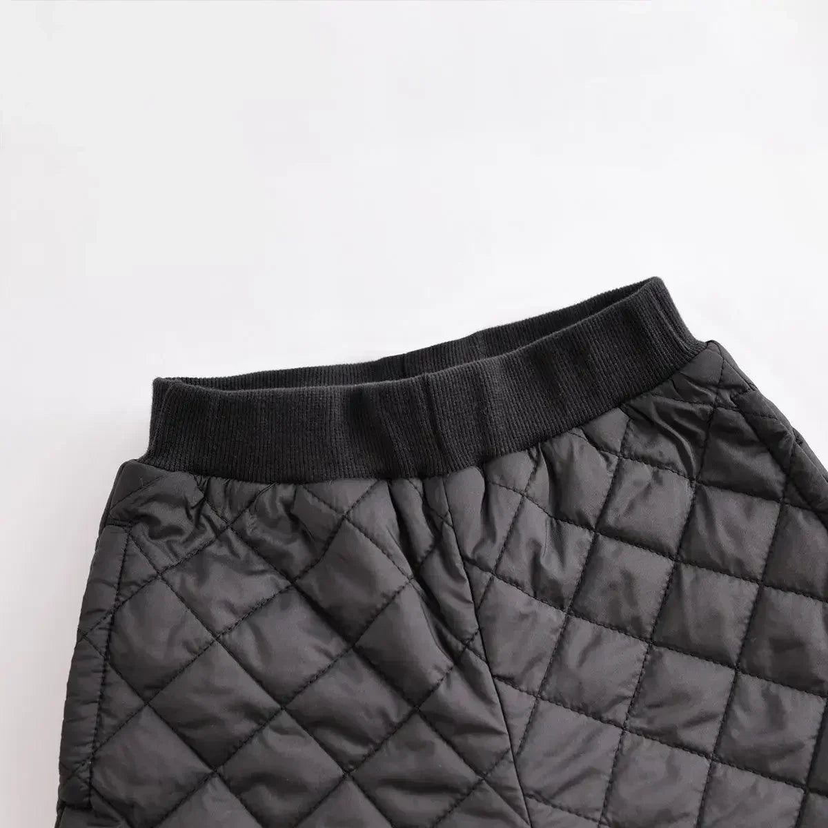 Boys Winter Fashion Stitching Quilted Sports Suit