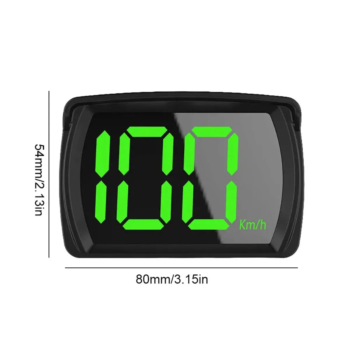Universal Digital GPS Speedometer Dual Chip KMH/MPH Display Black