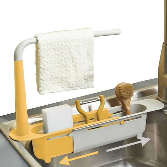Telescopic Sink Rack Holder Organizer