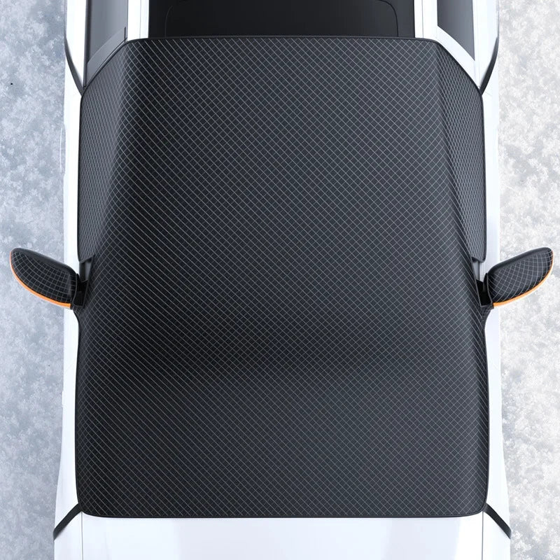 Magnetic Car Windshield Snow Cover Sunshade Frost Protector Black