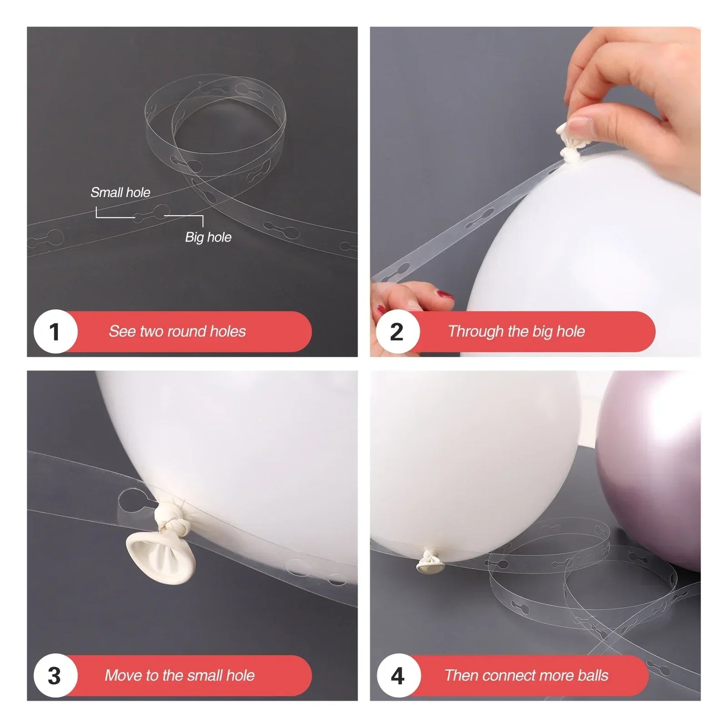 Mesmerizing Macaron Pink Balloon Garland Arch Kit - Style 1 (125 Pieces)