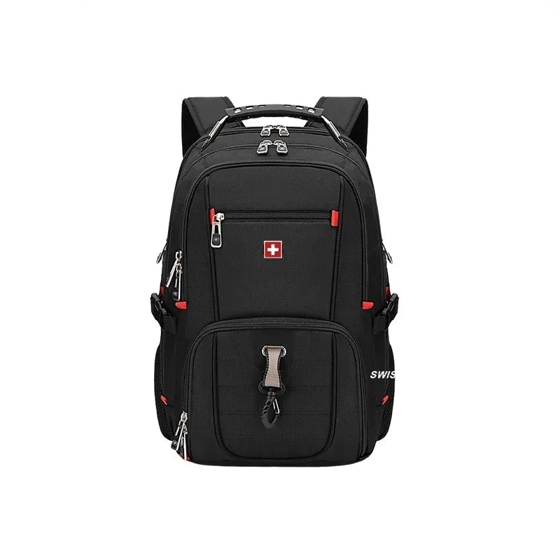 Waterproof Backpack with USB Charging PortRucksack Black