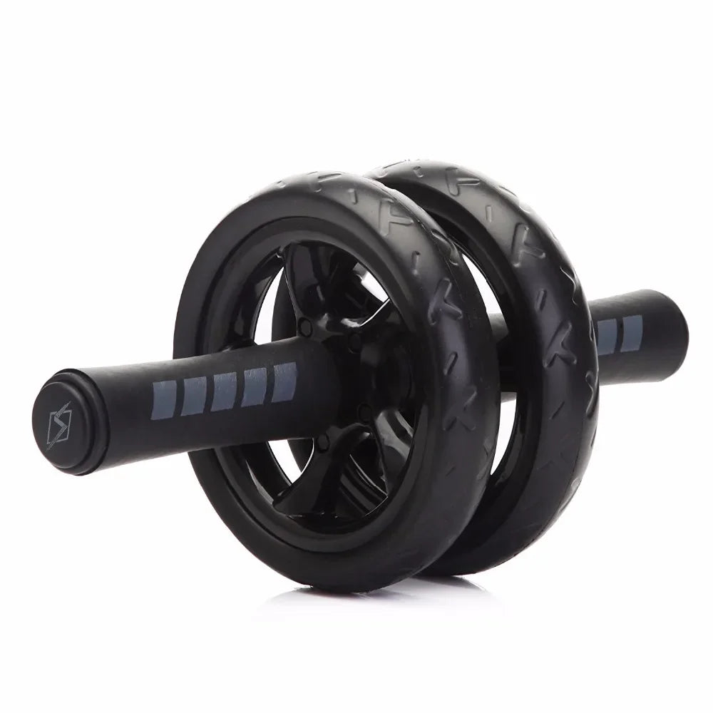 15cm Double-Wheel Abs Roller Non-Slip Silent Core Black