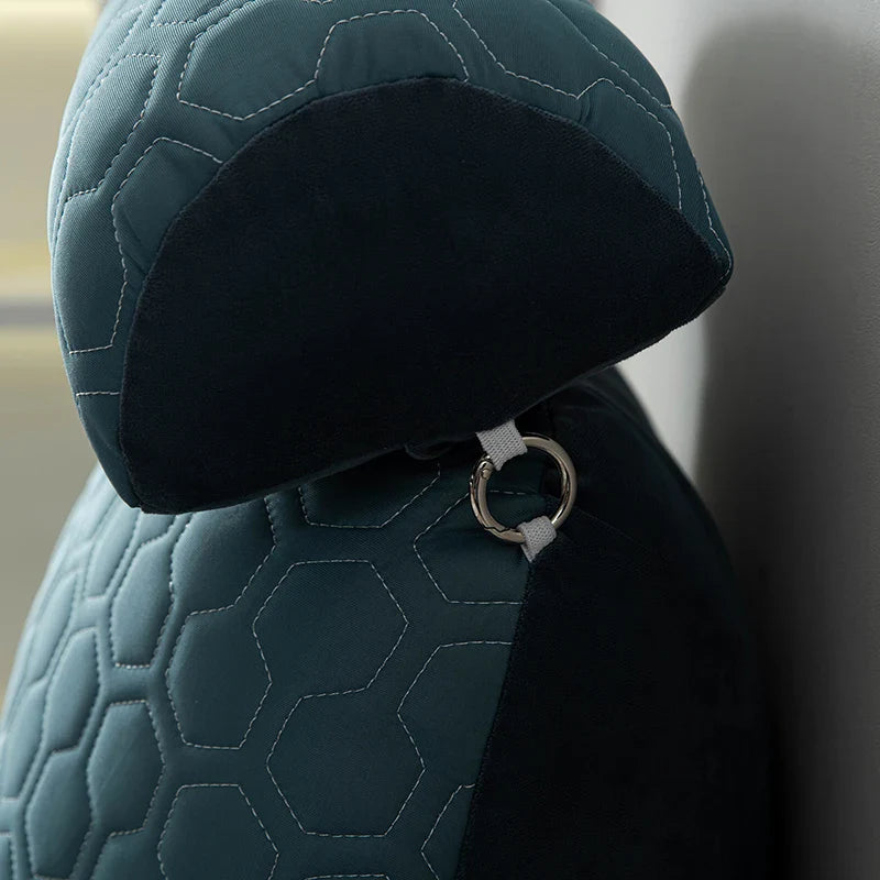 Bed Reading Pillow with Arms Backrest Cushion with Neck Support Blue