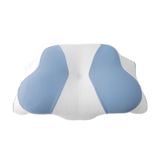 Ergonomic Wave Memory Foam Cervical Pillow Support Blue